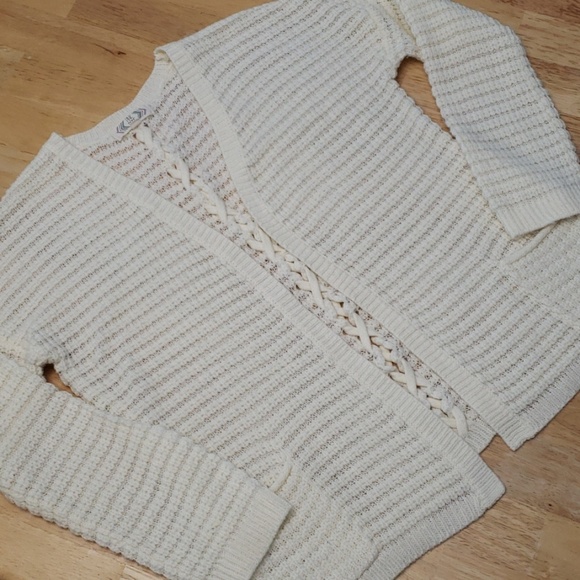 Pink Rose Open Front Cardigan - Picture 3 of 8